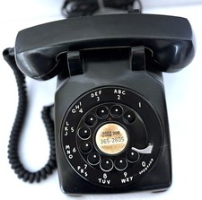 Vintage 1959 Western Electric 500 Series Desk Telephone – Black – Excellent Cond