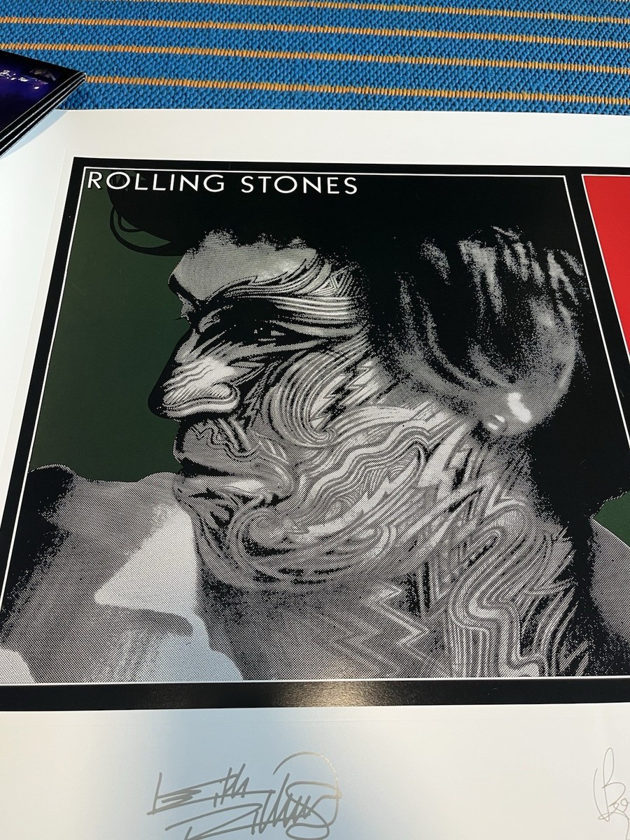 ROLLING STONES TATTOO YOU SIGNED LITHOGRAPH POSTER PRINT LP