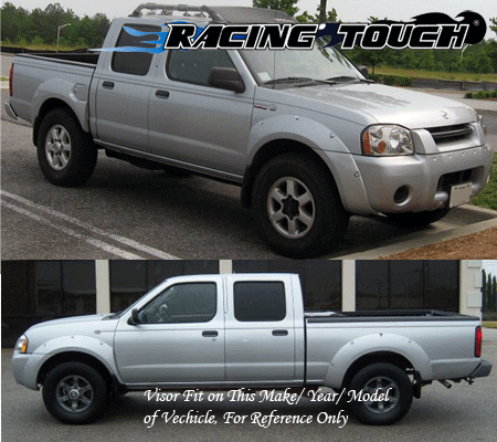 Window Visors Rain Guard 4pc For Nissan Frontier Crew Cab Model Only 00-02 03 04 - Picture 7 of 7