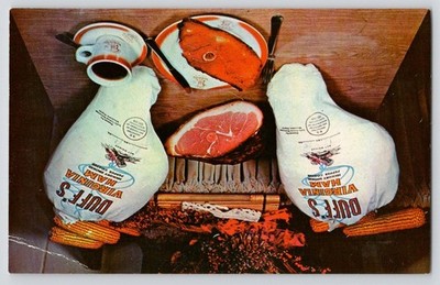 Winchester VA Duff's Restaurant  Virginia Ham Postcard