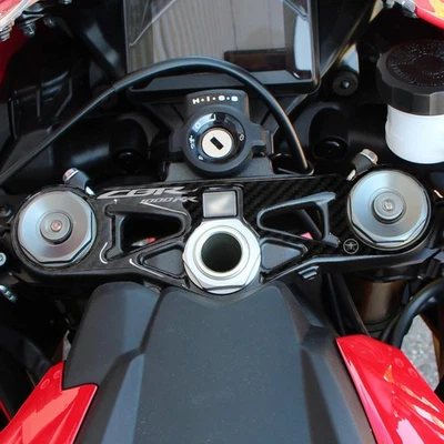 LABELBIKE Adesivo Honda protezione piastra sterzo forcella moto Cbr1000rr 2017-19 bianco