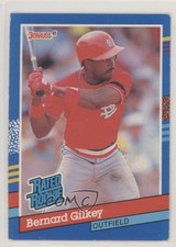 1991 Donruss Rated Rookie Bernard Gilkey (4 Patterns on Card Right) #30 0ng2. rookie card picture