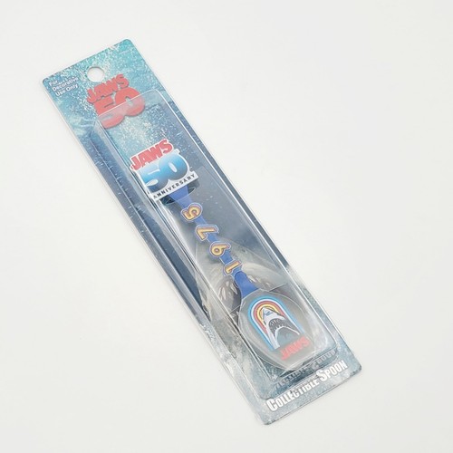 Universal Studios Florida Jaws 50th Anniversary Collectible 1975 Shark Spoon New - Picture 2 of 2
