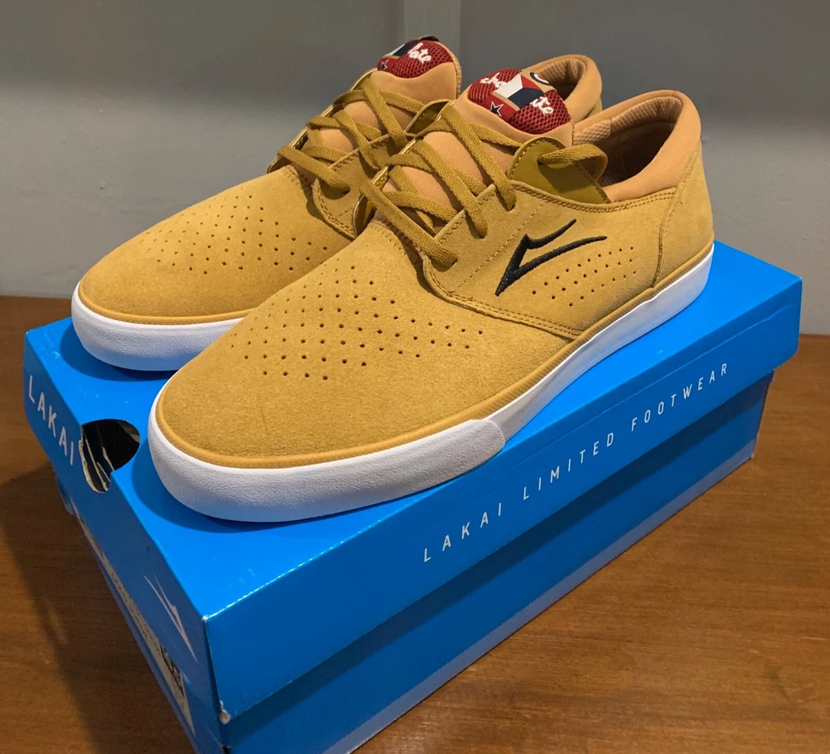 Lakai Fremont Vulc Skate Shoes US 10.5 DOWN TO DESTROY Chocolate