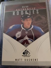MATT DUCHENE 09/10 SP GAME USED #199 AUTHENTIC ROOKIES RC /99 COLORADO AVALANCHE