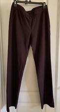 Vintage Talbots Petite Sz 4 Brown Made Of Italian Fabric Pants Linen Blend