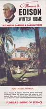 1950's Thomas Edison's Winter Home Fort Myers Brochure