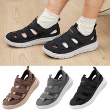 FitVille Mens Diabetic Sandals Wide Plantar Fasciitis Straps Sandal Arch Support