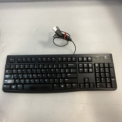 Logitech K120 USB Wired Keyboard Black ElectronicsRecycled