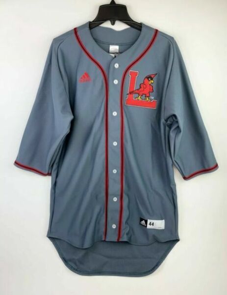 adidas Authentic Louisville Cardinal Baseball Jersey Size 44 Large Gray Red for sale online | eBay
