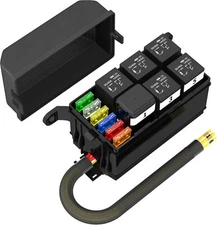 Relay Box 12V Relay Fuse Box Automotive Waterproof Fuse and Relay Box Pre-wired