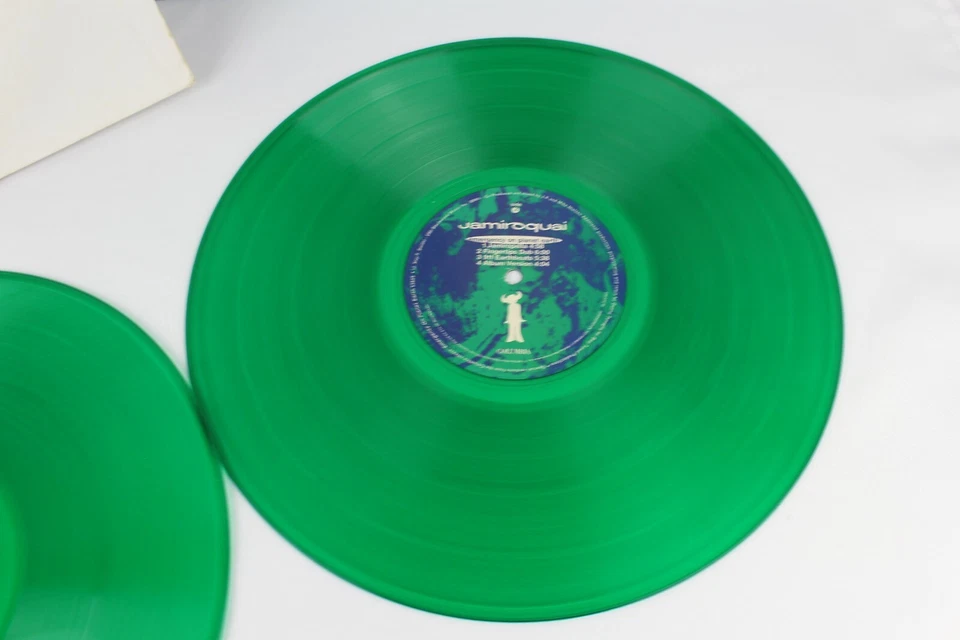 2 JAMIROQUAI PROMO "EMERGENCY ON PLANET EARTH" 12" GREEN VINYL RECORD ACID JAZZ  - Image 2 of 4