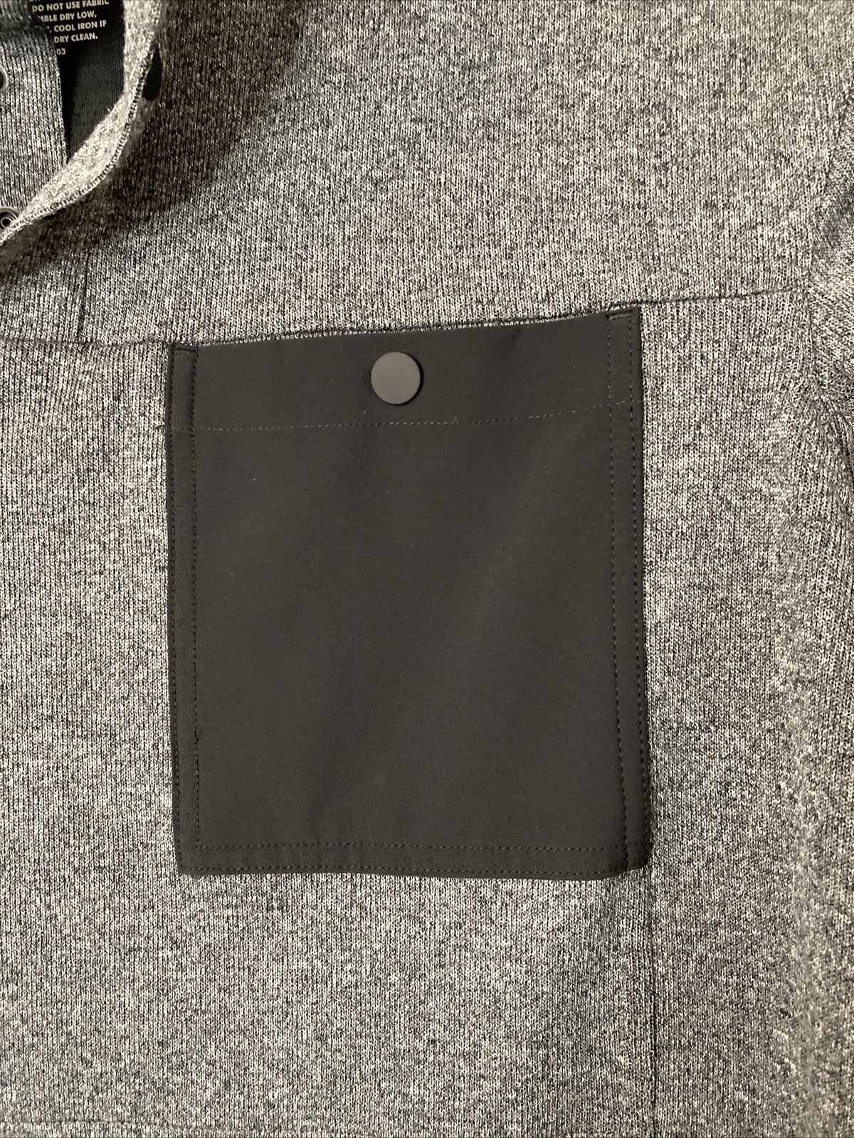 Duluth Trading Co River Falls Snap Mock Pullover Mens XL Gray Relaxed Fit Poly