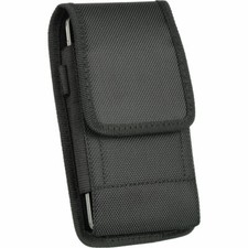 NEW VERTICAL CANVAS POUCH CASE W/CLIP for LIVELY MOBILE WIRELESS Jitterbug Flip2