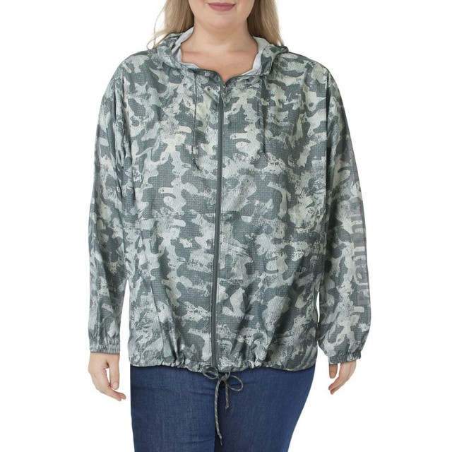 Columbia Womens Flash Forward Green Camo Windbreaker Jacket Plus Size 3x for sale online | eBay