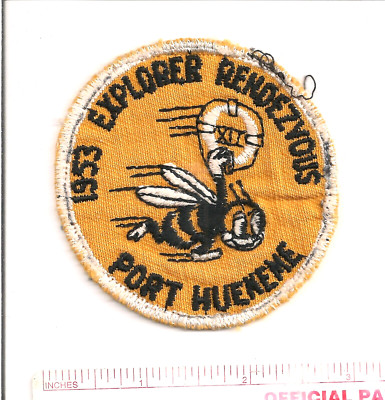 1953 EXPLORER RENDEVOUS  PORT HUENENE  CUT EDGE TWILL  PATCH BSA
