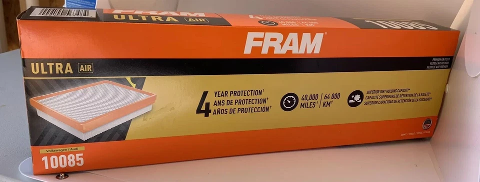 Filtro de aire Fram Ultra compatible con Volkswagen y Audi (10085) Foto 2 de 4