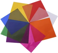 Cellophane Sheets,80Pcs 7.5X7.5 Inches Cello Sheets, Colored Cellophane Wrap for