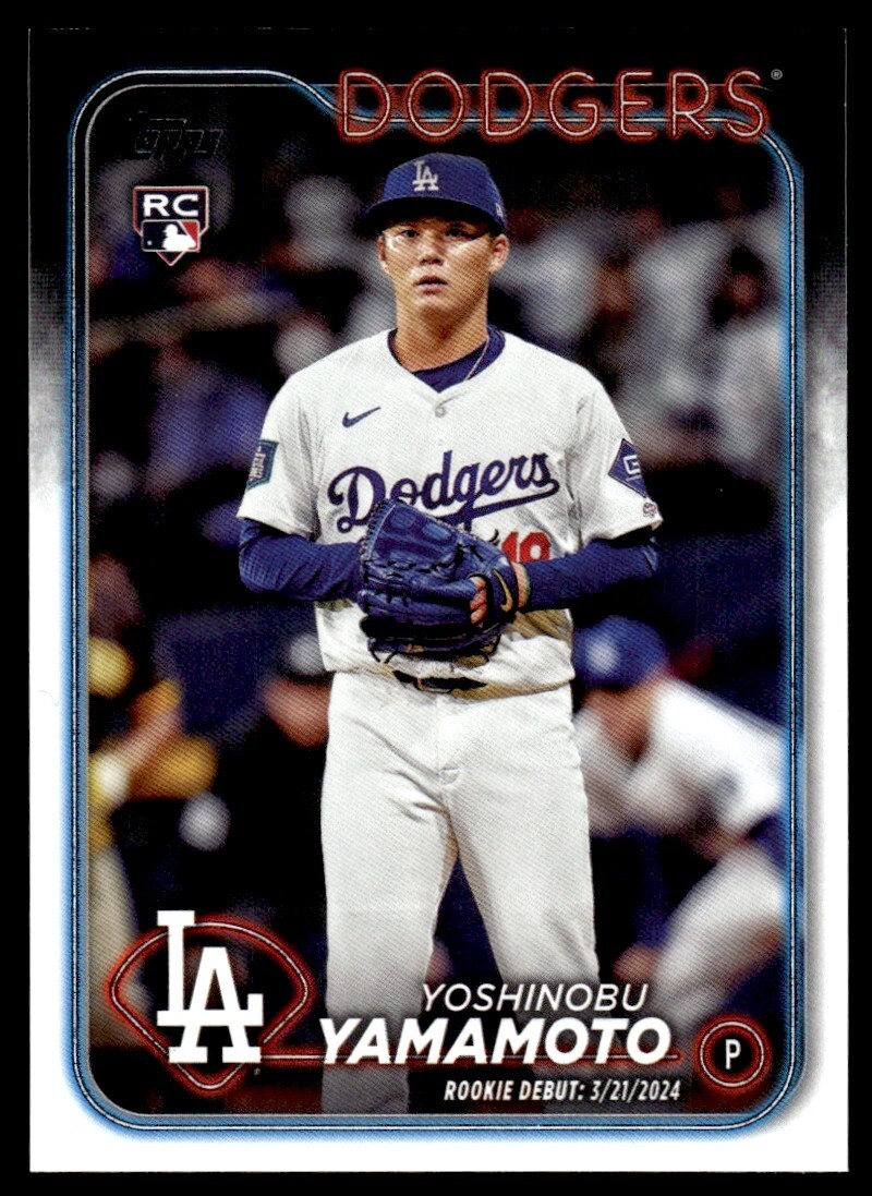 2024 Topps Update Yoshinobu Yamamoto Rookie Los Angeles Dodgers #US149