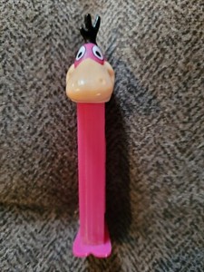 Vintage 1992 Purple Flintstones Dino Pez Dispenser Made in Slovenia