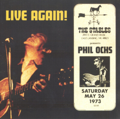 Phil Ochs - Live Again! (2016)  CD  NEW/SEALED  SPEEDYPOST