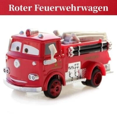 DISNEY PIXAR MODEL CAR Disney Cars Roter Feuerwehrwagen Metall Modell Spielzeug Auto Kinder Geschenk