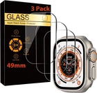 3-Pack Tempered Glass Screen Protector for Apple Watch Ultra 49mm Full Cover