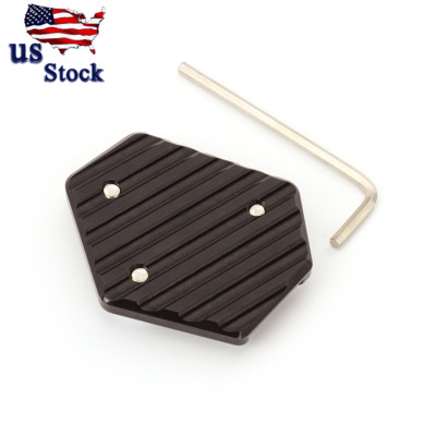 Black Kickstand Side Stand Extension Plate Pad For Honda MSX GROM 125 Aluminum
