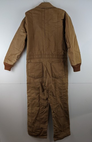 Mono aislante RedHead de colección para hombre M marrón tostado lona acolchado forrado garra cremallera - Imagen 3 de 14