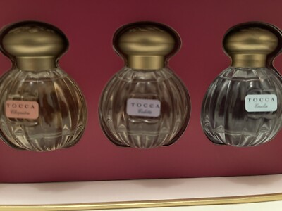 NEW Tocca perfume gift set x 15ml Cleopatra Colette Emelia 45ml Total 