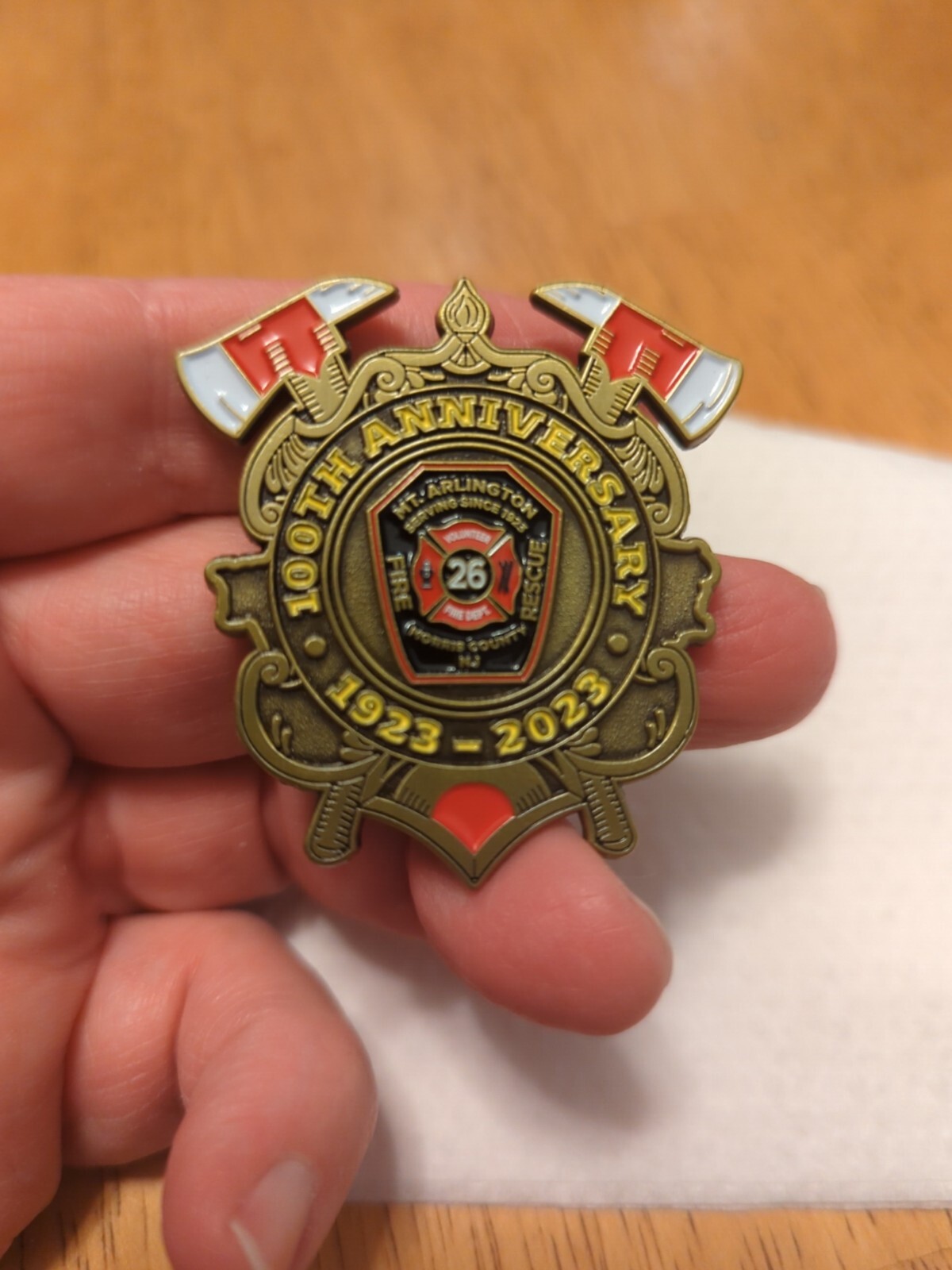 Mt. Arlington Station 26 New Jersey Fire Dept Challenge Coin Rescue
