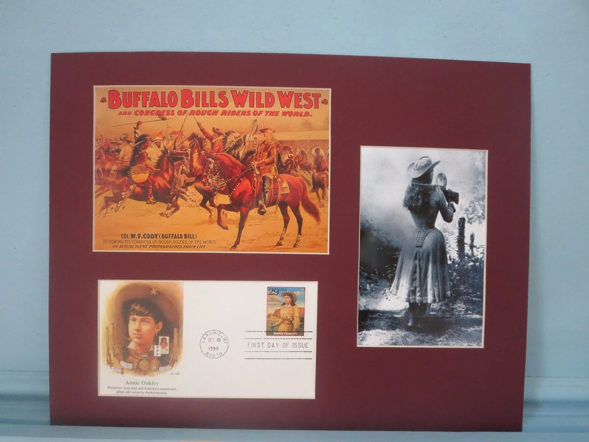 Sharpshooter Annie Oakley and Buffalo Bills Wild West Show & First day  Cover | eBay