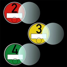 Produktbild - Haftfolie für Feinstaubplakette Umweltplakette Vignette etc. alle Durchmesser