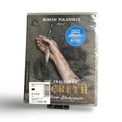 Criterion Collection #726 THE TRAGEDY OF MACBETH Blu-ray Brand New Sealed