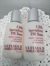 VTG. C.H.R. SPECIALIZED P.M. TONER ULTIMA II , BY CHARLES REVSON 2.OZ (2PK) READ