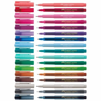 FABER CASTELL Fineliner 1554 BROADPEN 0,8mm [Farben wählbar]