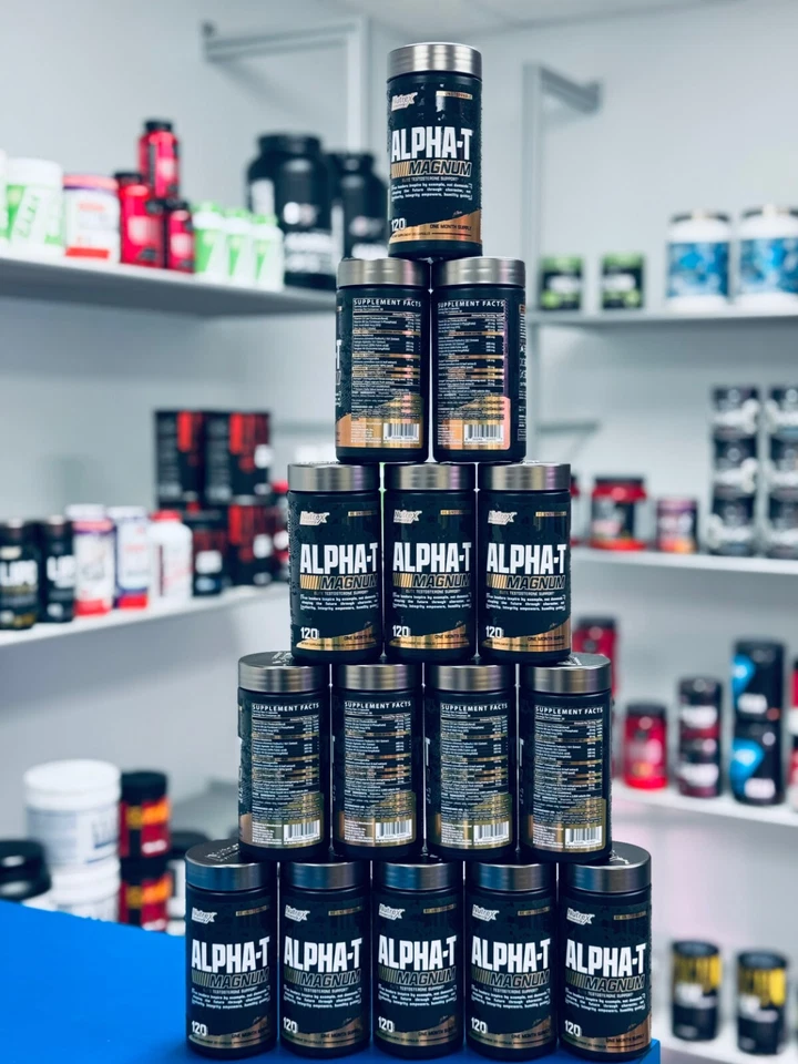 Nutrex Alpha-T Magnum Potenciador de Testosterona Soporte de Prueba Muscular 120 Cápsulas Foto 2 de 4