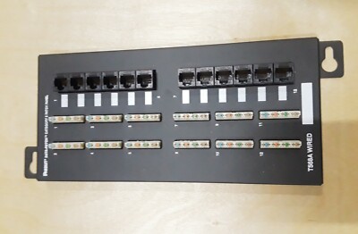 Panduit Data Patch 110 Style 12 Port Network Cable Management System NEW