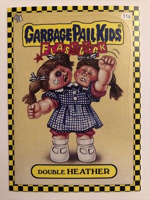 Garbage Pail Kids Topps 2010 Sticker Flashback Serie 1 Double Heather 11a