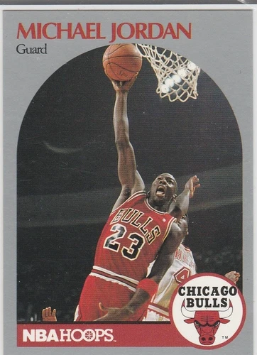 MICHAEL JORDAN 1990 Hoops #65 Basketball Card CHICAGO BULLS #23 MJ AIR GOAT!