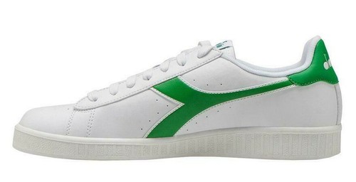 US:11 Men's Italian brand DIADORA - GAME P SNEAKERS WHITE / GREEN LAST ! - Picture 2 of 6