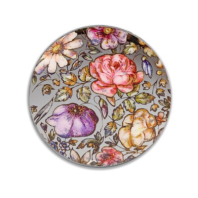 Wandbild Spiegel, floral, rund Mirror formano