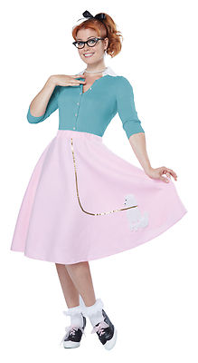 Womens Poodle Dress Pink 40 42 Adult Costume Female Halloween Womens Poodle Dress Pink 40 42 Adult Costume Female Halloween