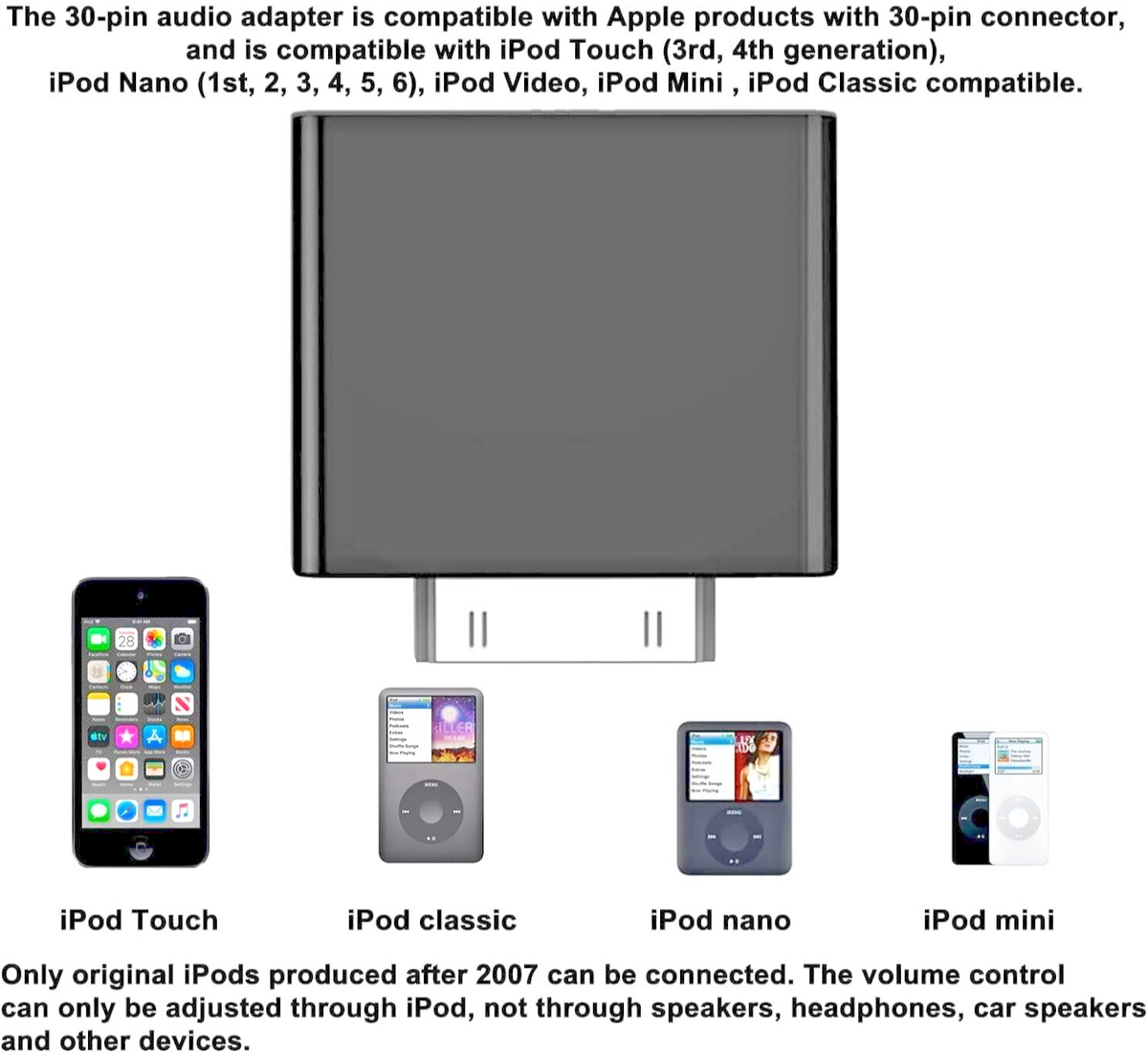 Ultimate Bluetooth Adaptor For Apple iPod Nano 1st/2/3/4/5