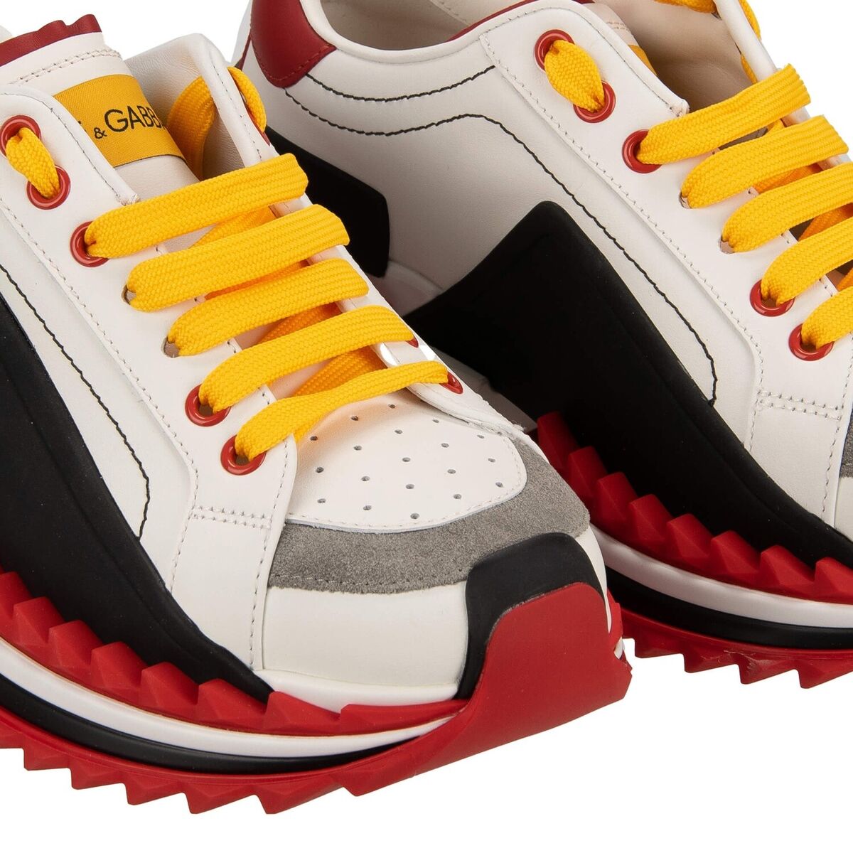 DOLCE & GABBANA Logo Leather Low-Top Sneaker Shoes SUPER DOLCE & GABBANA Logo Leather Low-Top Sneaker Shoes SUPER