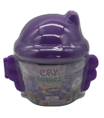 Cry Babies Magic Tears Winged House With Surprise Baby Purple New-Sealed