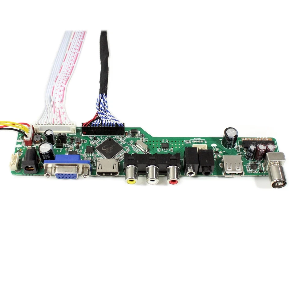 HD VGA AV USB RF LCD Controller Board For 21.5" MT215DW02 V0  M215HW01 V6 LCD - Image 4 of 4
