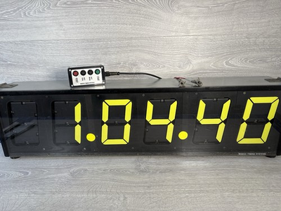 #ad Wasco Timing Systems HH MM SS Flip Clock Race Timer Vintage Working Marathon GBP 949.95