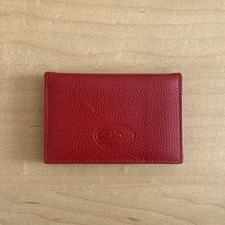 Longchamp Wallet Card Case Red Color Limited Edition VHTF Designer Collection Po
