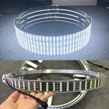 Sample product : 4 Row 15.5'' White LED Truck Wheel Ring Rim Lights Strobe Flash